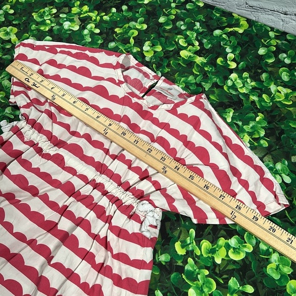 Hanna Andersson Wanna Play Tunic Dress size 120 size 6/7 pink white - Picture 10 of 14